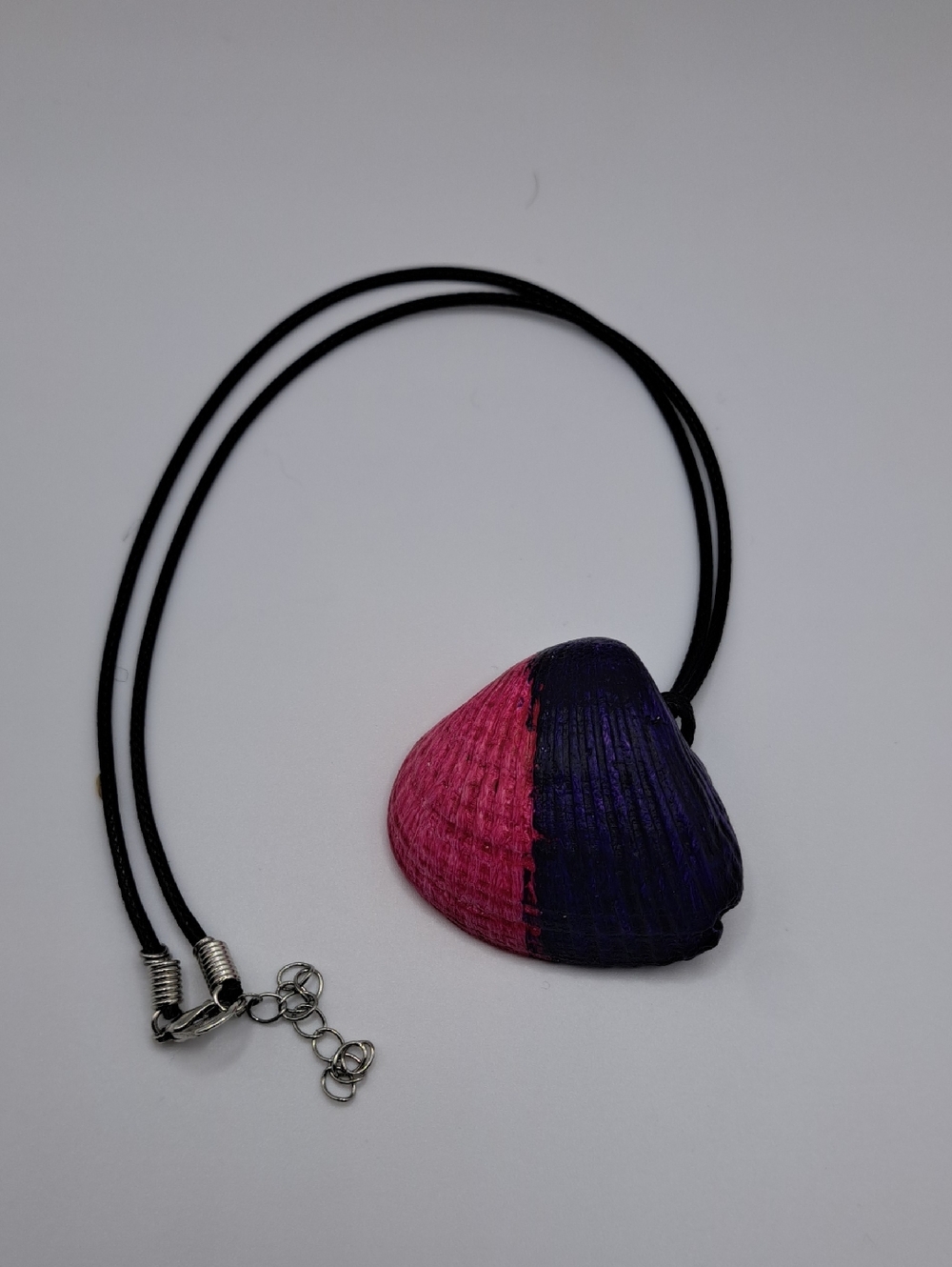 Handmade Pink And Purple Seashell Necklace